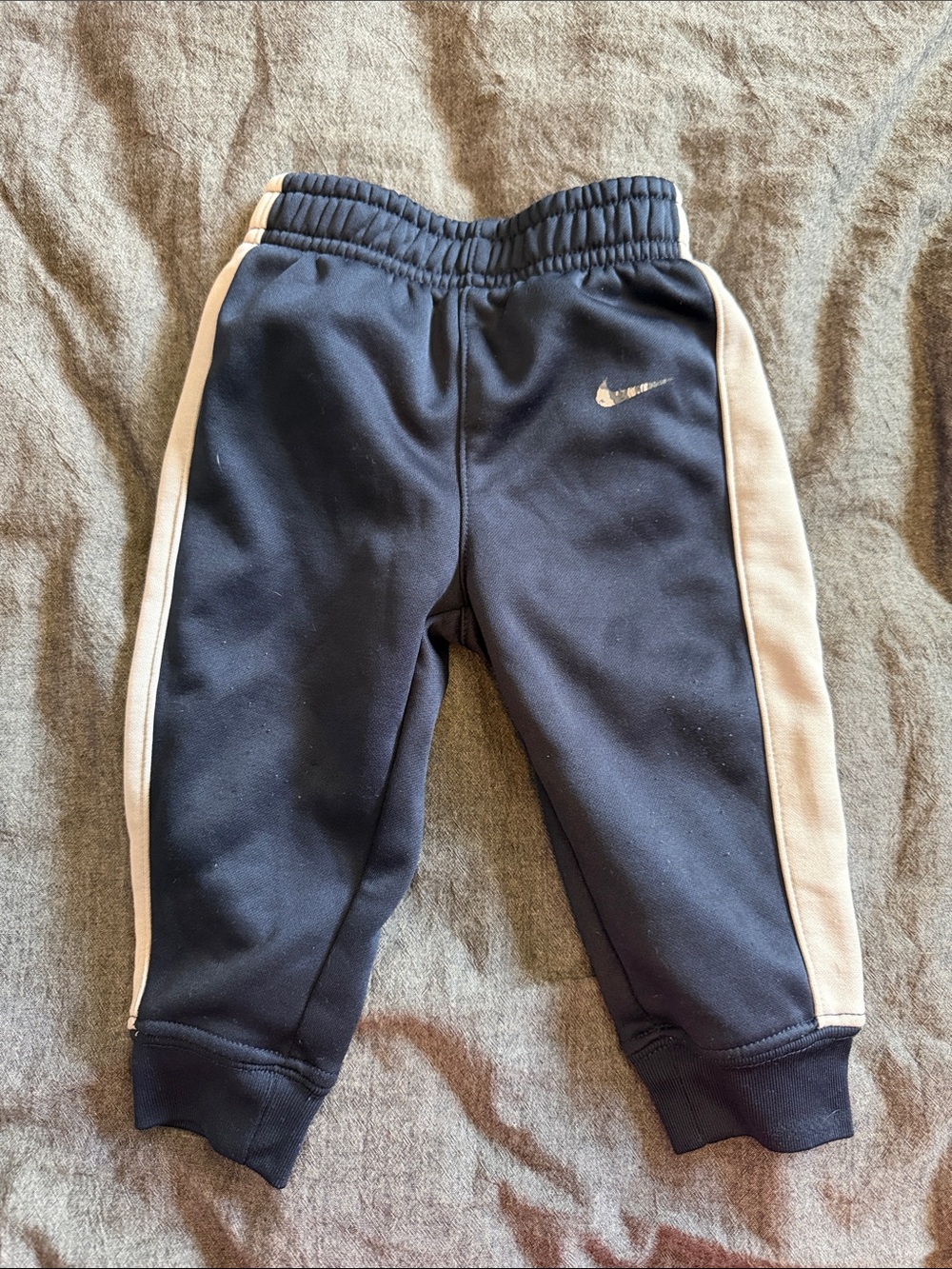Nike Kids Navy and Cream Jogger Sweatpants